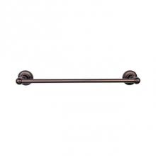 Top Knobs ED8ORBA - Edwardian Bath Towel Bar 24 In. Single - Beaded Bplate Oil Rubbed Bronze
