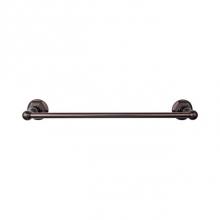 Top Knobs ED8ORBB - Edwardian Bath Towel Bar 24 Inch Single - Hex Backplate Oil Rubbed Bronze