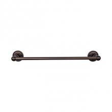 Top Knobs ED8ORBF - Edwardian Bath Towel Bar 24 In. Single - Rope Backplate Oil Rubbed Bronze