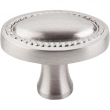 Top Knobs M347 - Oval Rope Knob 1 1/4 Inch Brushed Satin Nickel