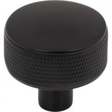 Top Knobs TK3230BLK - Burnham Round Knob 1 1/4 Inch Flat Black