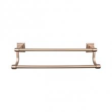 Top Knobs STK11BB - Stratton Bath Towel Bar 30 Inch Double Brushed Bronze
