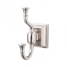 Top Knobs STK2BSN - Stratton Bath Double Hook  Brushed Satin Nickel
