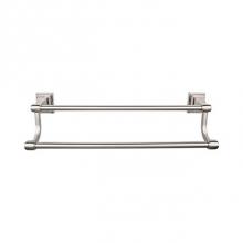 Top Knobs STK7BSN - Stratton Bath Towel Bar 18 Inch Double Brushed Satin Nickel