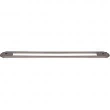 Top Knobs TK3358AG - Brockwell Appliance Backplate 12 Inch (c-c) Ash Gray