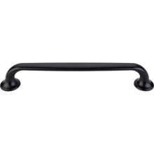 Top Knobs TK595BLK - Oculus Oval Pull 6 5/16 Inch (c-c) Flat Black