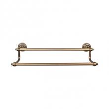 Top Knobs TUSC7GBZ - Tuscany Bath Towel Bar 18 Inch Double German Bronze
