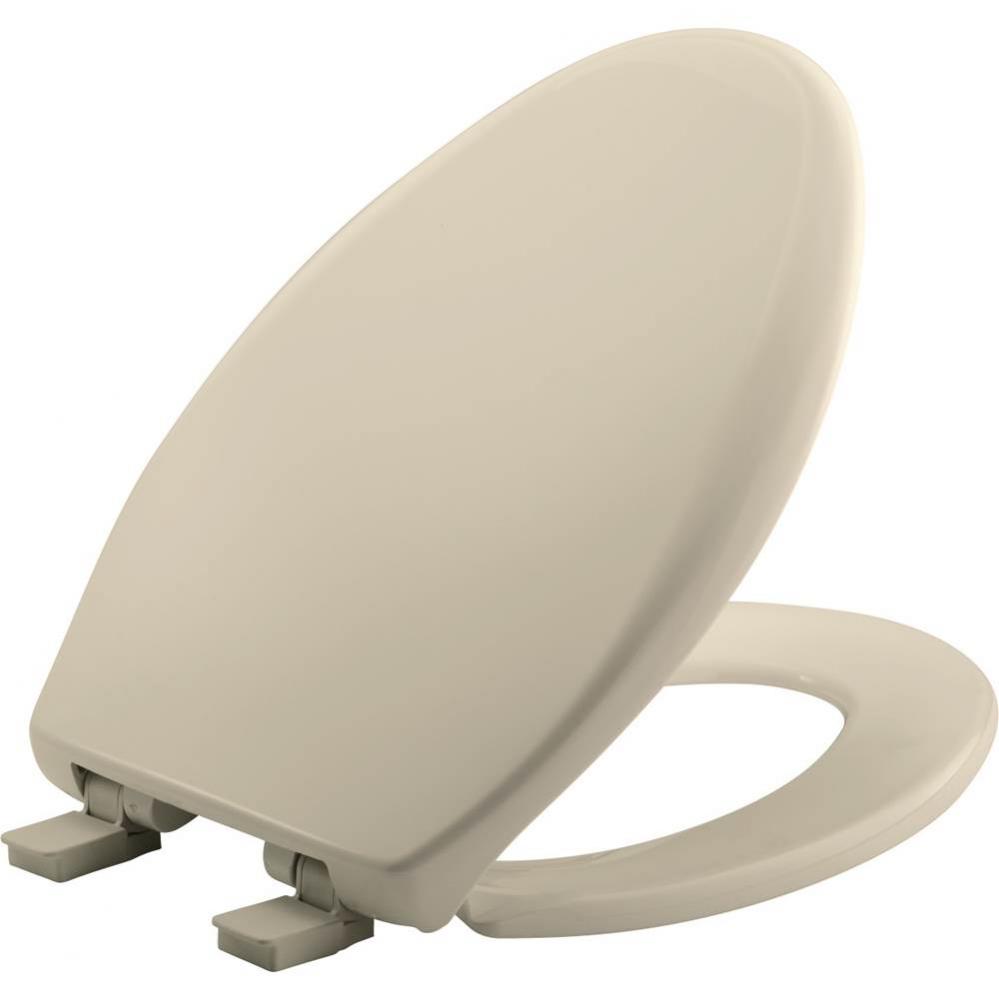 Bemis Affinity&#xae; Elongated Plastic Toilet Seat in Almond with STA-TITE&#xae; Seat Fastening Sy