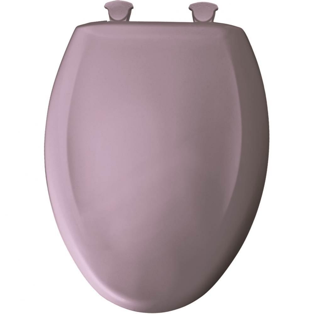 Elongated Plastic Toilet Seat in Lilac with STA-TITE Seat Fastening System, Easy-Clean &amp; Chang