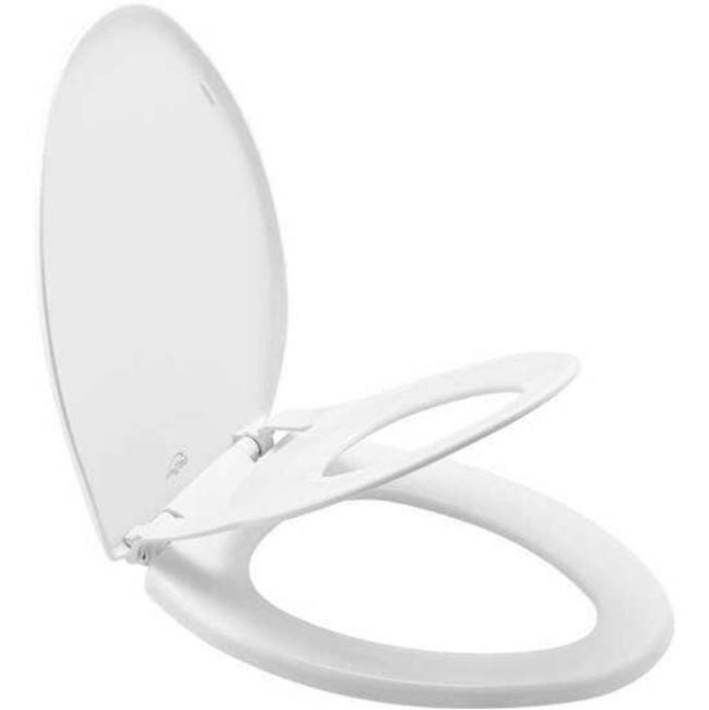 Little 2 Big™ Elongated Plastic Potty Training Toilet Seat White Never Loosens Slow-Close