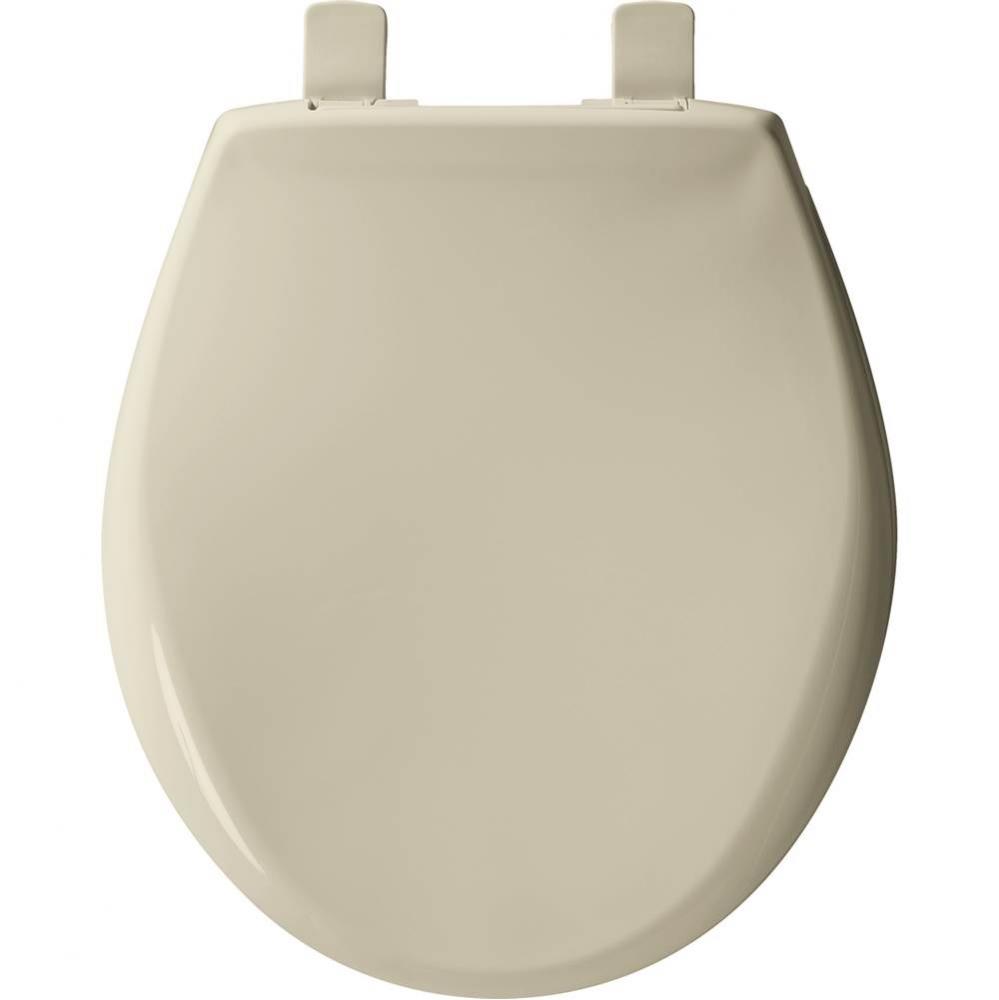 Bemis Affinity&#xae; Round Plastic Toilet Seat in Bone with STA-TITE&#xae; Seat Fastening System