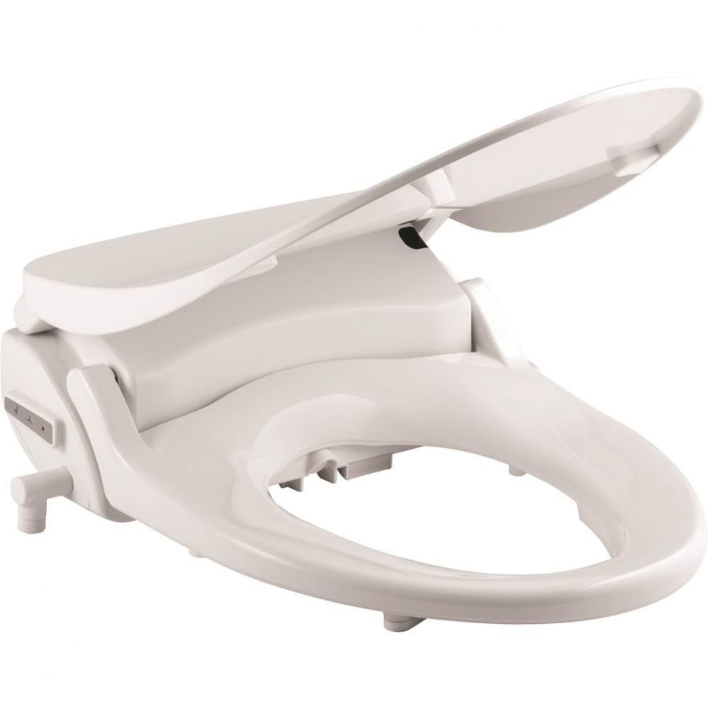 Renew Bidet Cleansing Spa Elongated Toilet Seat in White with Easy-Clean &amp; Change and Whisper-