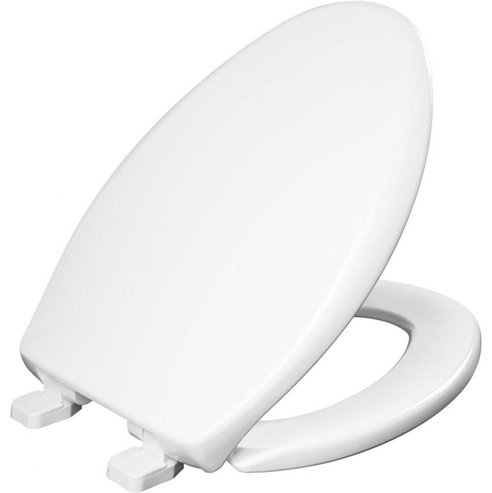 Bemis Kennan™ Elongated Plastic Toilet Seat in White with STA-TITE&#xae; Seat Fastening System??