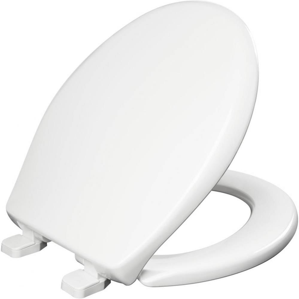 Bemis Kennan™ Round Plastic Toilet Seat in White with STA-TITE&#xae; Seat Fastening System™, W