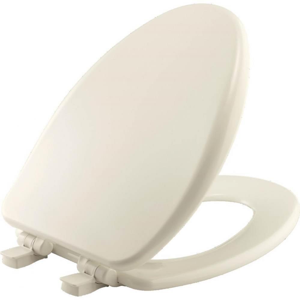 Bemis Alesio II™ Elongated High Density™ Enameled Wood Toilet Seat in Biscuit with STA-TITE&#x