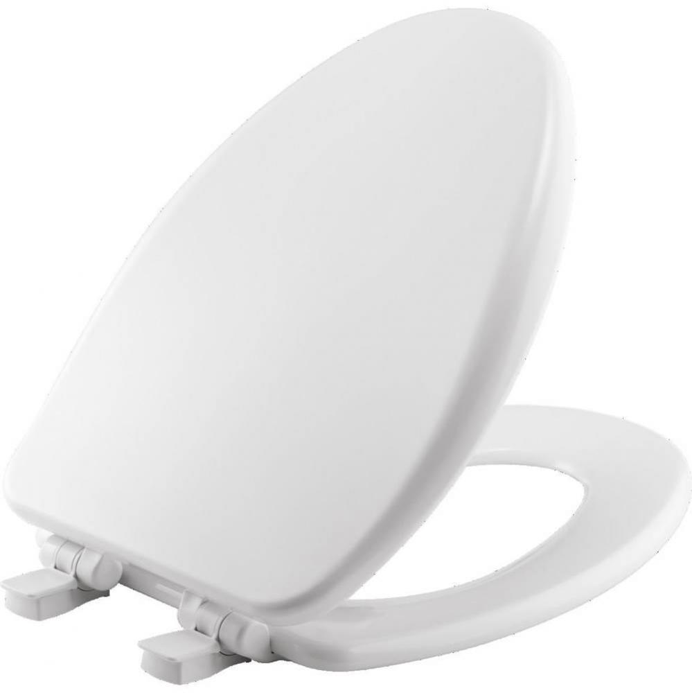 Bemis Alesio II™ Elongated High Density™ Enameled Wood Toilet Seat in White with STA-TITE&#xae