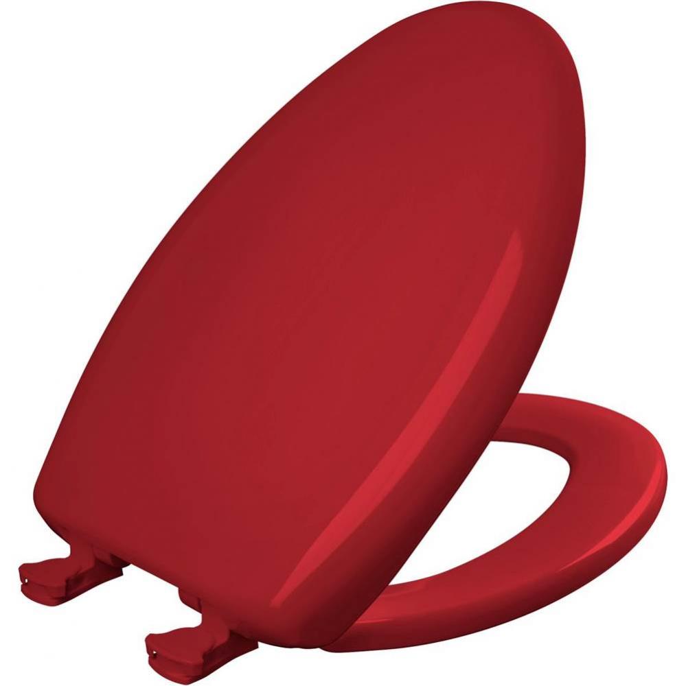 Elongated Plastic Toilet Seat with WhisperClose with EasyClean &amp; Change Hinge and STA-TITE in