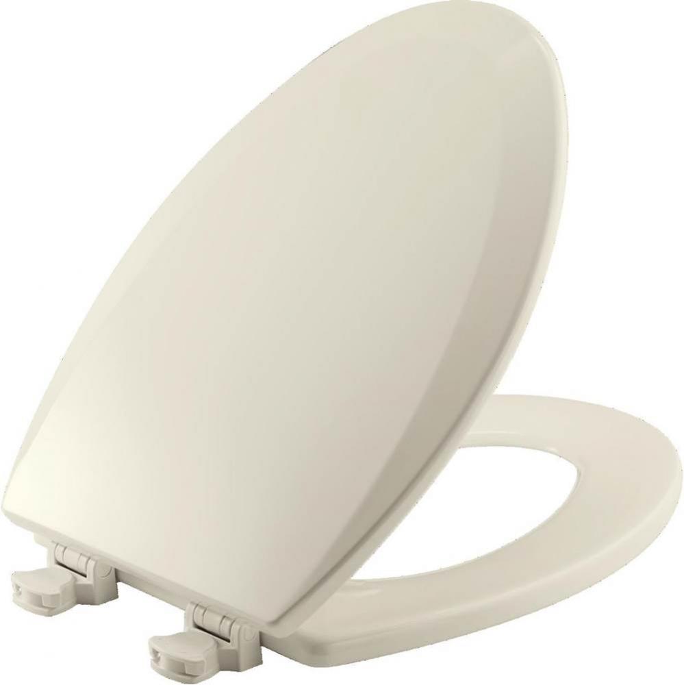 Elongated Molded Wood Toilet Seat with EasyClean &amp; Change Hinge - Biscuit
