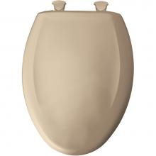 Bemis 1200SLOWT 076 - Elongated Plastic Toilet Seat in Crème with STA-TITE Seat Fastening System, Easy-Clean &