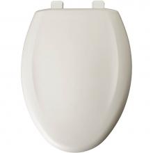 Bemis 1200TCA 000 - Elongated Plastic Toilet Seat in White with Top-Tite Hinge