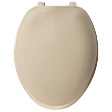 Bemis 170 006 - Bemis Elongated Plastic Toilet Seat in Bone with Top-Tite® Hinge