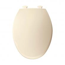 Bemis 1800EC 346 - Elongated Plastic Toilet Seat in Biscuit with Easy-Clean & Change Hinge