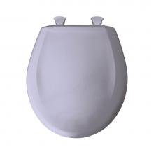 Bemis 200SLOWT 324 - Round Plastic Toilet Seat in Oxford Blue with STA-TITE Seat Fastening System, Easy-Clean & Cha