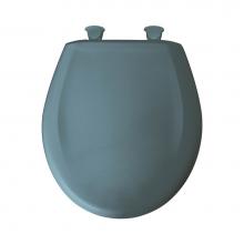 Bemis 200SLOWT 335 - Round Plastic Toilet Seat in Island Sea with STA-TITE Seat Fastening System, Easy-Clean & Chan