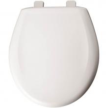Bemis 200TCA 000 - Round Plastic Toilet Seat in White with Top-Tite Hinge