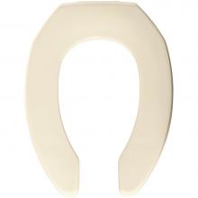Bemis 2155SSCT 346 - Bemis Elongated Open Front Less Cover Commercial Plastic Toilet Seat in Biscuit with STA-TITE®