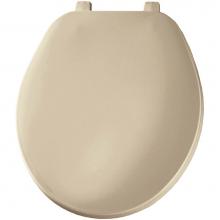 Bemis 70 006 - Bemis Round Plastic Toilet Seat in Bone with Top-Tite® Hinge