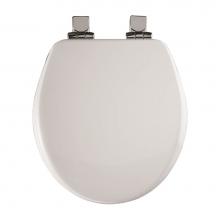 Bemis 9170CHSL 000 - Alesio II Round High Density Enameled Wood Toilet Seat in White with STA-TITE Seat Fastening Syste
