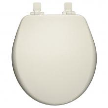 Bemis 9170PLSL 346 - Alesio II Round High Density Enameled Wood Toilet Seat in Biscuit with STA-TITE Seat Fastening Sys
