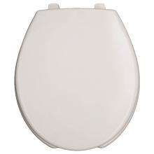 Bemis 950 000 - Bemis Round Open Front With Cover Commercial Plastic Toilet Seat in White with Top-Tite® Hing