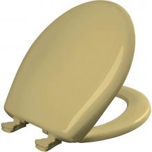 Bemis 7B200SLOWT 031 - Round Plastic Toilet Seat with WhisperClose with EasyClean & Change Hinge and STA-TITE in Harv