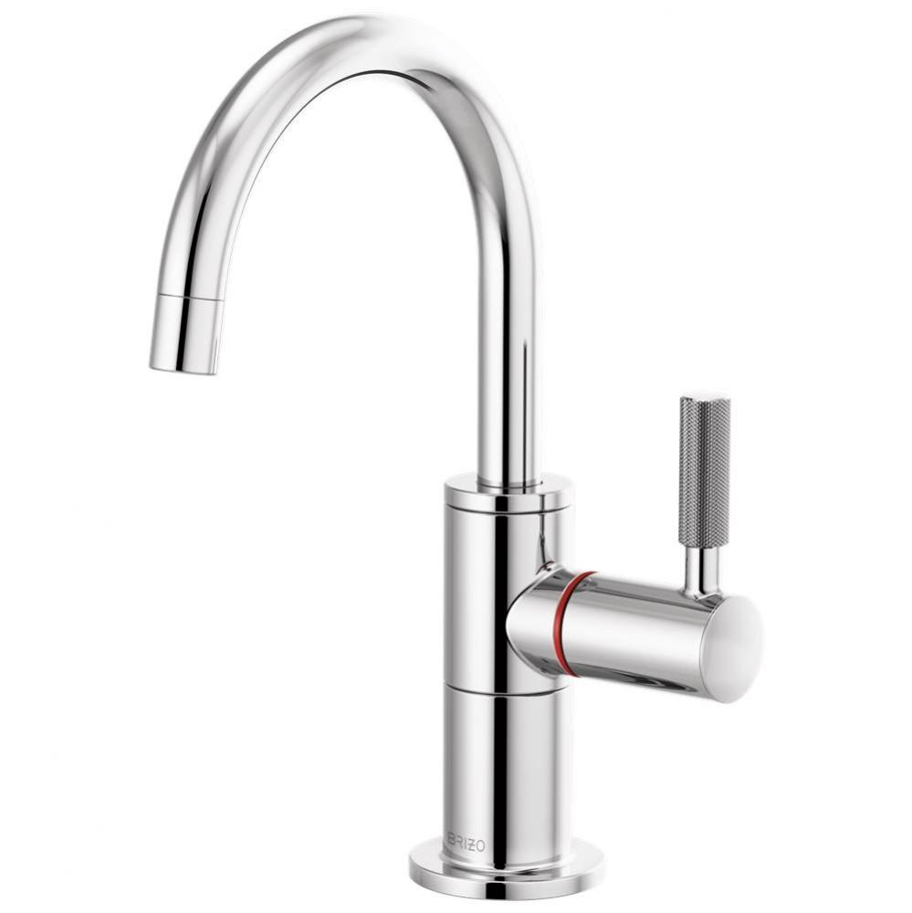 Litze&#xae; Instant Hot Faucet with Arc Spout and Knurled Handle