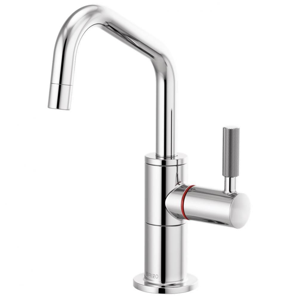 Litze&#xae; Instant Hot Faucet with Angled Spout and Knurled Handle