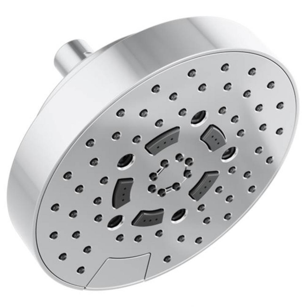 Universal Showering 7” Linear Round H2Okinetic&#xae; Multi-Function Wall Mount Shower Head - 1.5