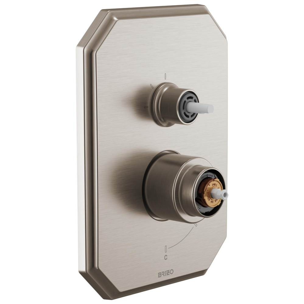Beauclere™ Pressure Balance Valve with Integrated 3-Function Diverter Trim - Less Handles