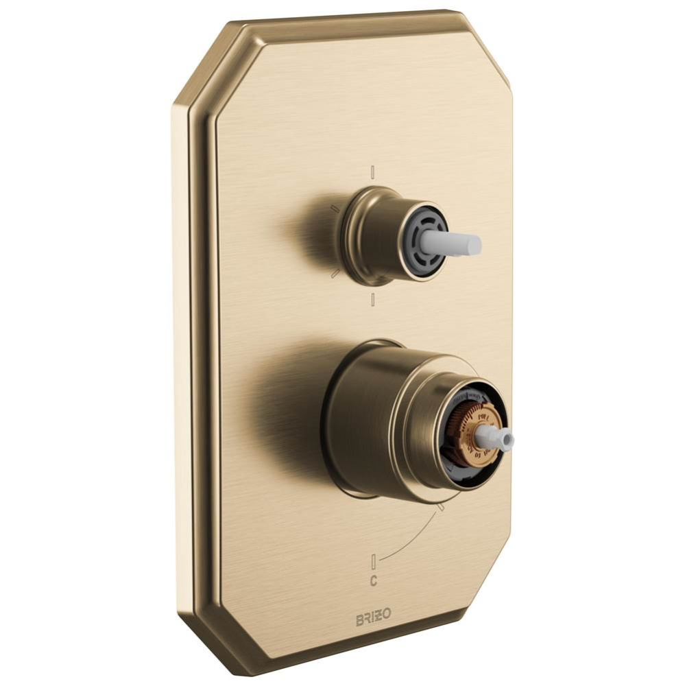 Beauclere™ Pressure Balance Valve with Integrated 6-Function Diverter Trim - Less Handles