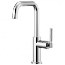 Brizo 61053LF-PC - Litze® Bar Faucet with Square Spout and Knurled Handle Kit