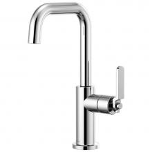 Brizo 61054LF-PC - Litze® Bar Faucet with Square Spout and Industrial Handle Kit