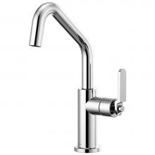 Brizo 61064LF-PC - Litze® Bar Faucet with Angled Spout and Industrial Handle Kit