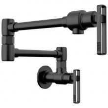 Brizo 62807LF-BL - Kintsu® Wall Mount Pot Filler with Knob Handle