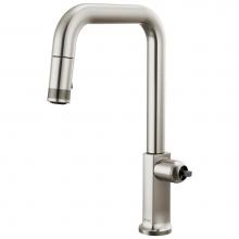 Brizo 63007LF-SSLHP-L - Kintsu® Pull-Down Faucet with Square Spout - Less Handle