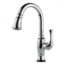 Brizo 64003LF-PC - Talo: Single Handle Pull-Down Kitchen Faucet with SmartTouch(R) Technology