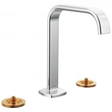 Brizo 65368LF-PCLHP-ECO - Allaria™ Widespread Lavatory Faucet with Square Spout - Less Handles
