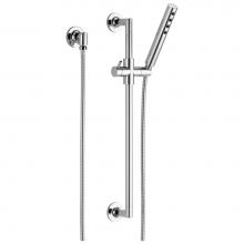 Brizo 88775-PC - Odin® SLIDE BAR HANDSHOWER WITH H2OKinetic®TECHNOLOGY