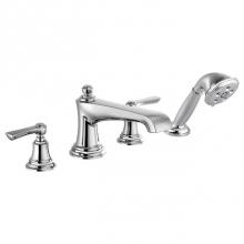 Brizo T67460-PCLHP - Rook® Roman Tub Faucet with Handshower - Less Handles