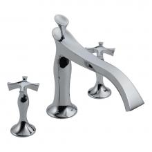 Brizo T67390-PCLHP - RSVP: Three Hole Roman Tub Trim - Less Handles